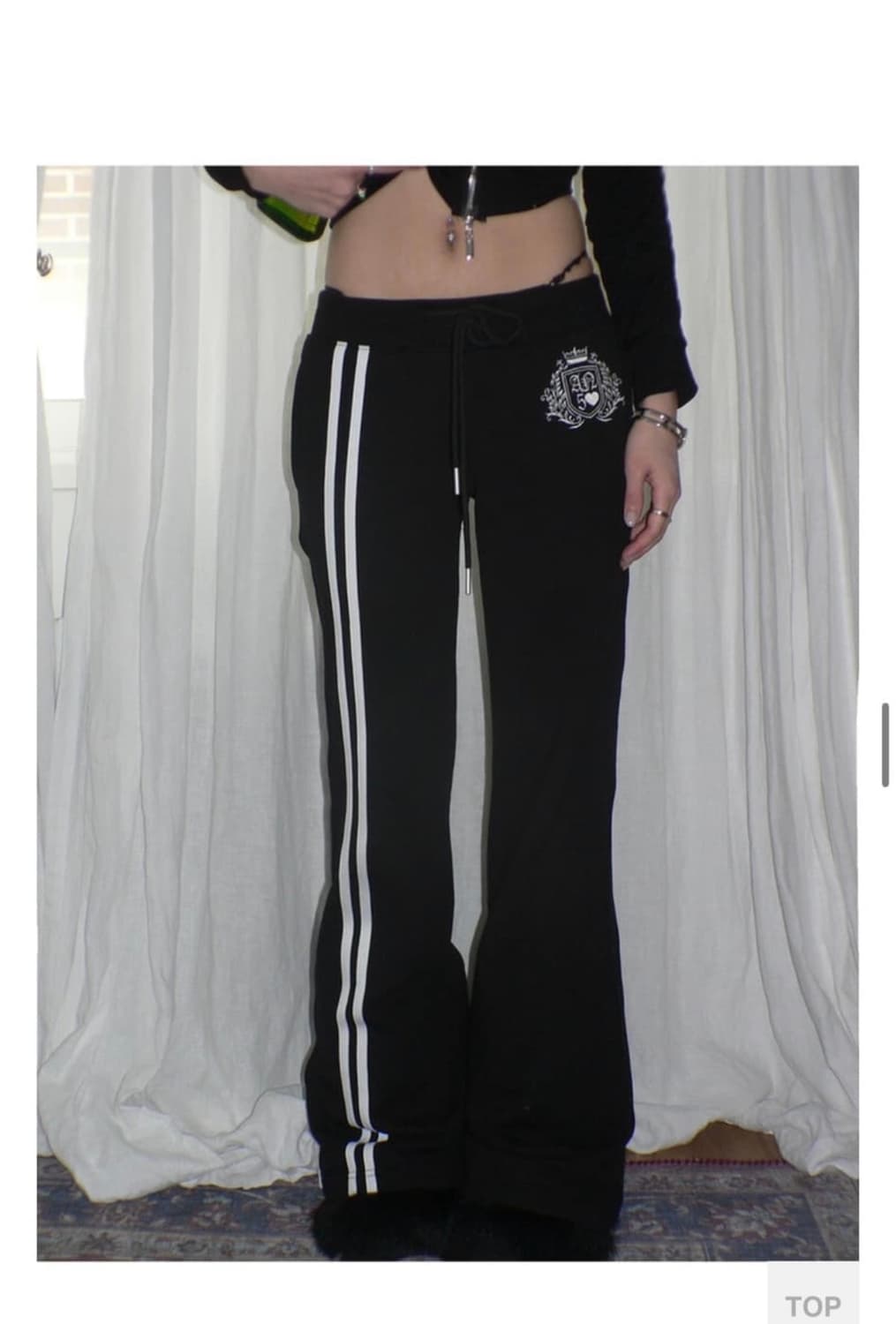 엔젤넘버555 엔젤릭 스웻팬츠 블랙 상품이미지2