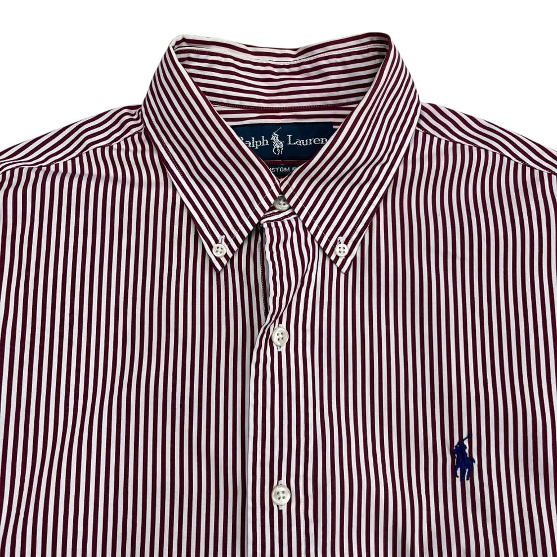 폴로 랄프로렌 블루포니 레드 스트라이프 셔츠 M 상품이미지5