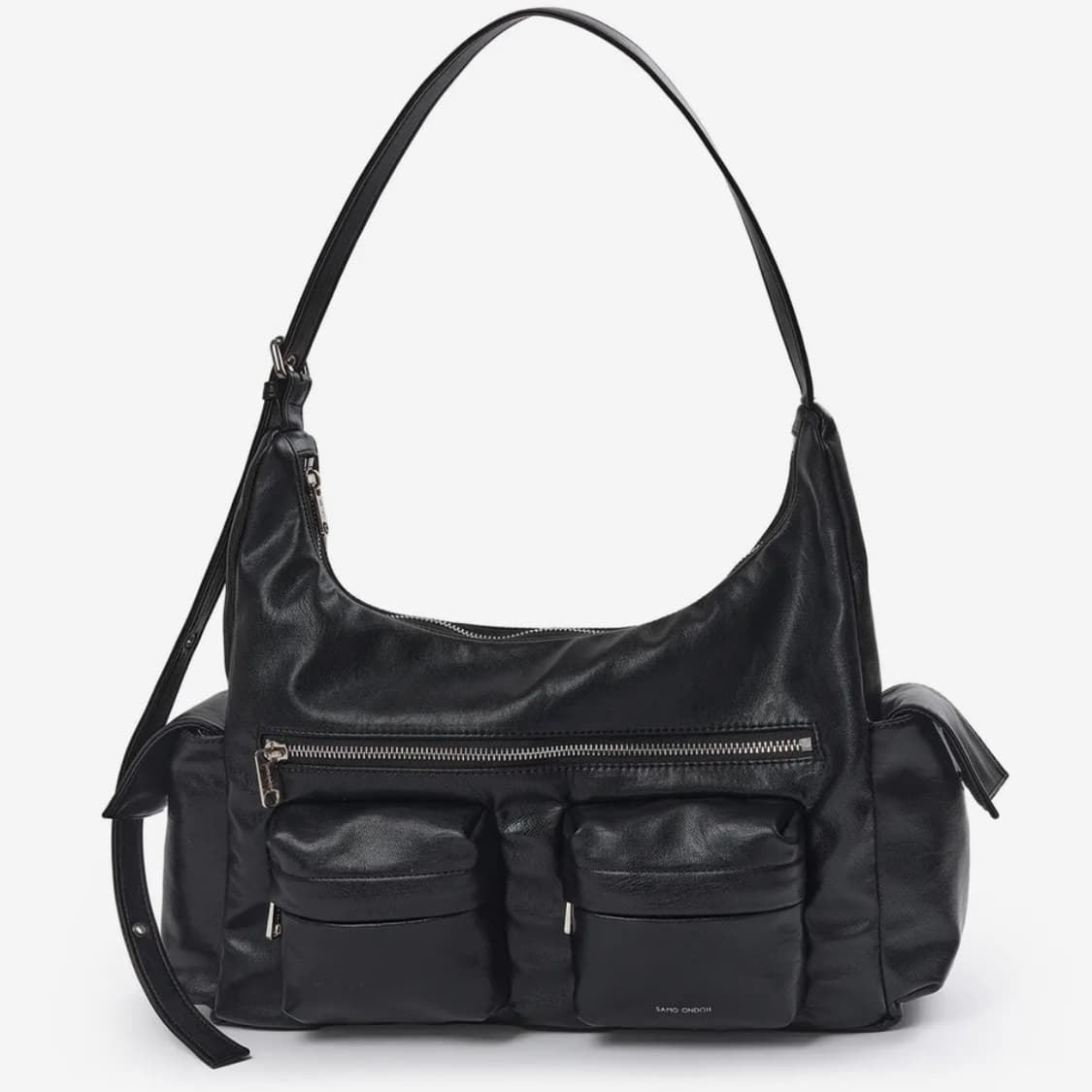 세이모온도 포켓 머그백 라지 블랙 숄더백 크로스백 가방 상품이미지1