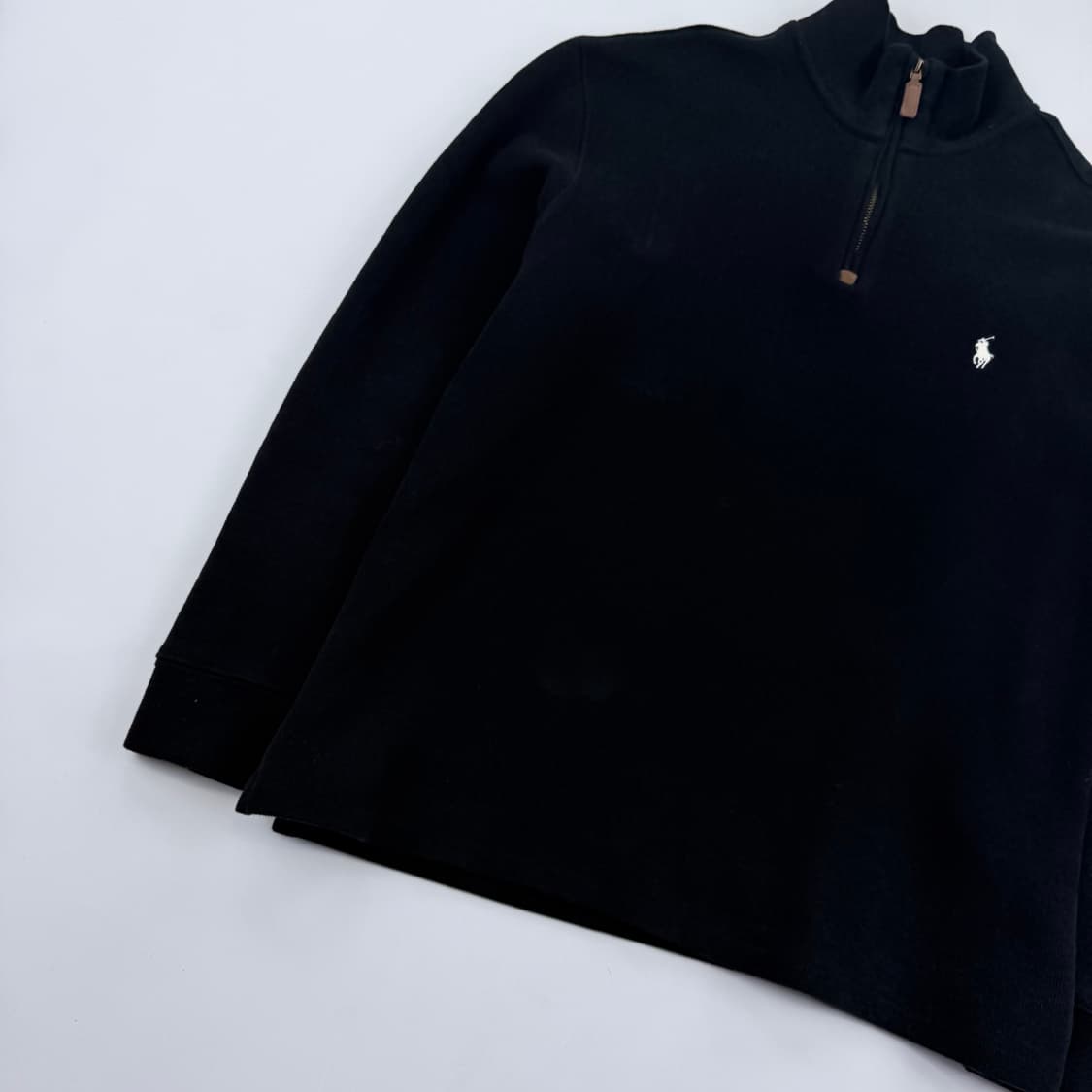 폴로 랄프로렌 하프 반집업 블랙 상품이미지3