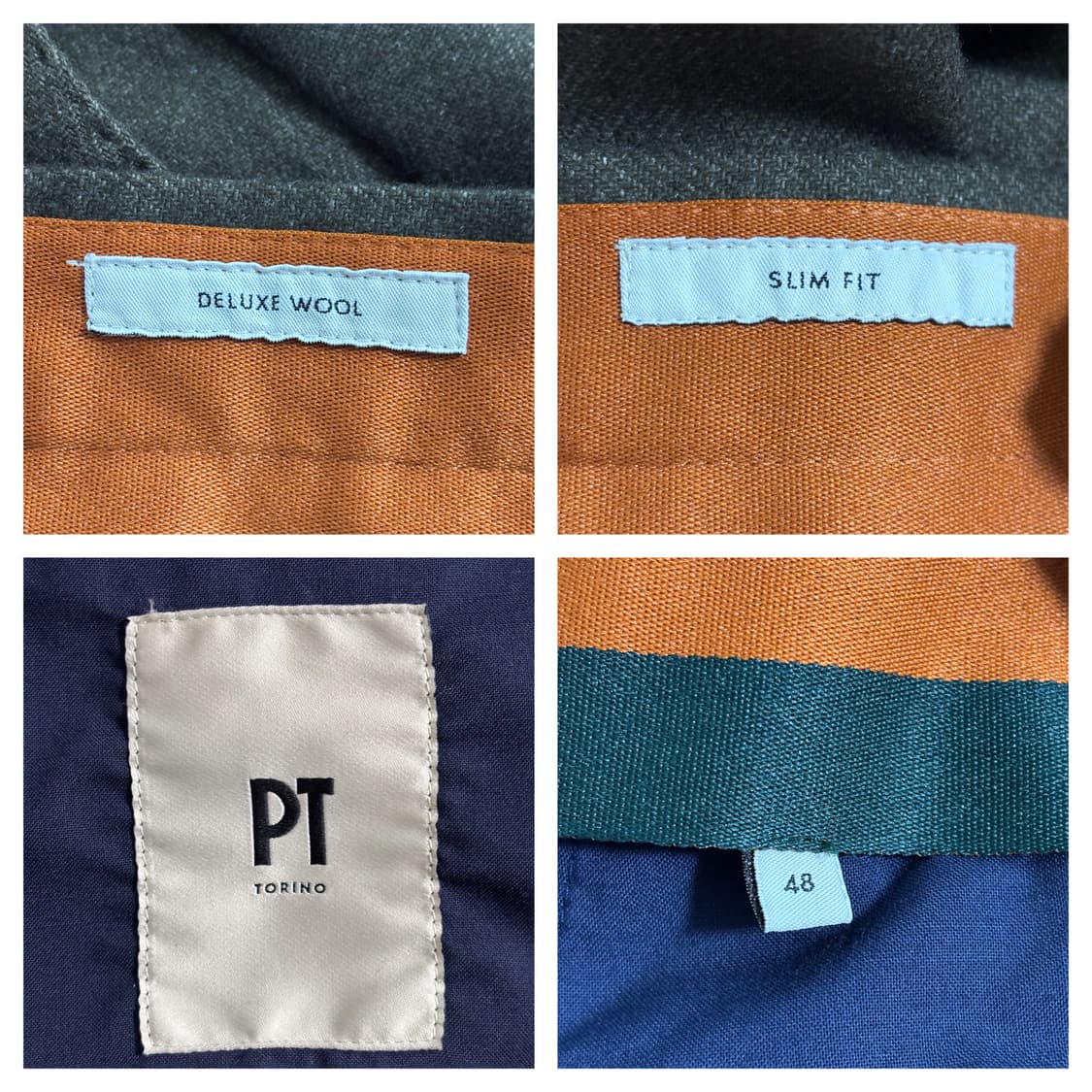 미착용)PT토리노 슬림핏 추동 디럭스 울팬츠48/32"/브라운 상품이미지5