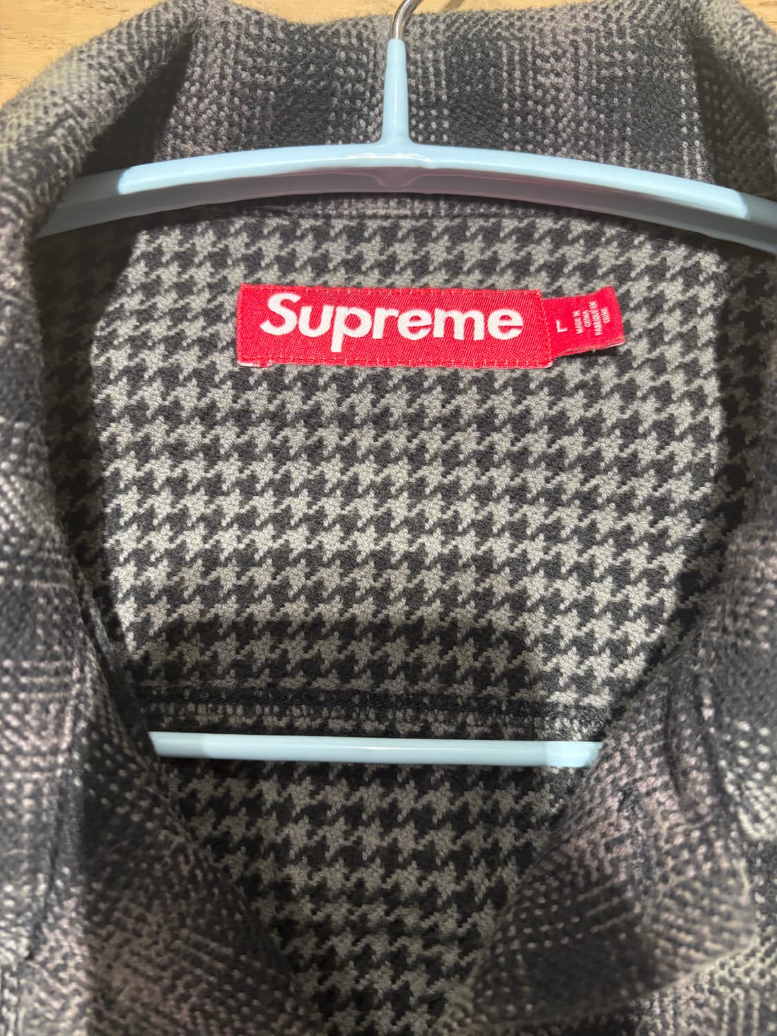 supreme 체크 남방 상품이미지3