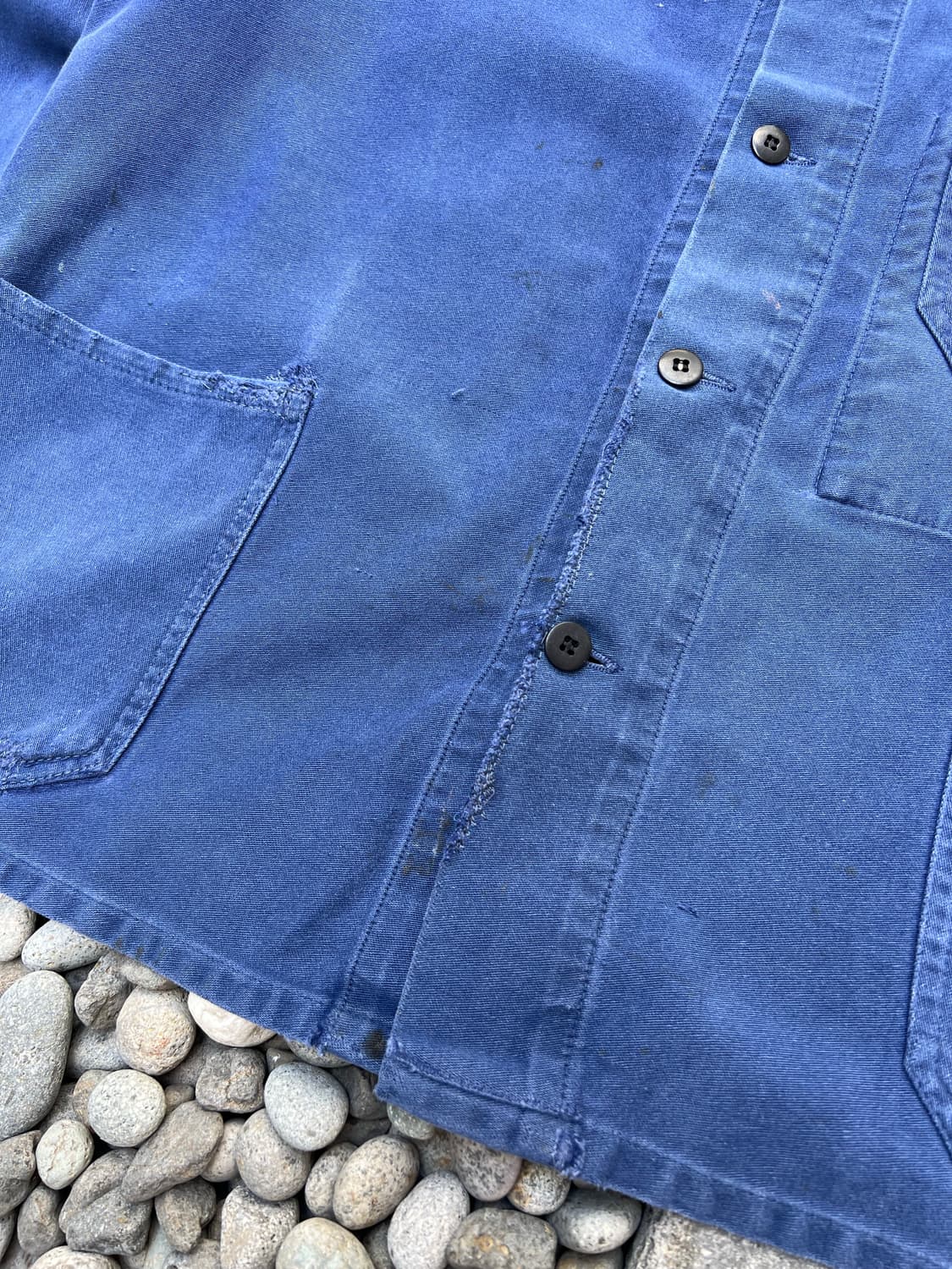 OLD VINTAGE FADED WASHING 빈티지몰스킨프렌치워크자켓 상품이미지6
