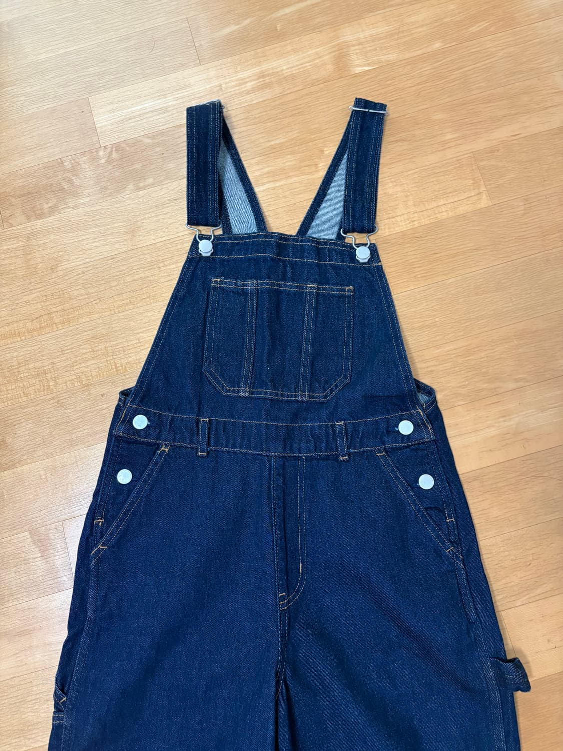무인양품 무지 오버롤 점프수트 멜빵바지 상품이미지3