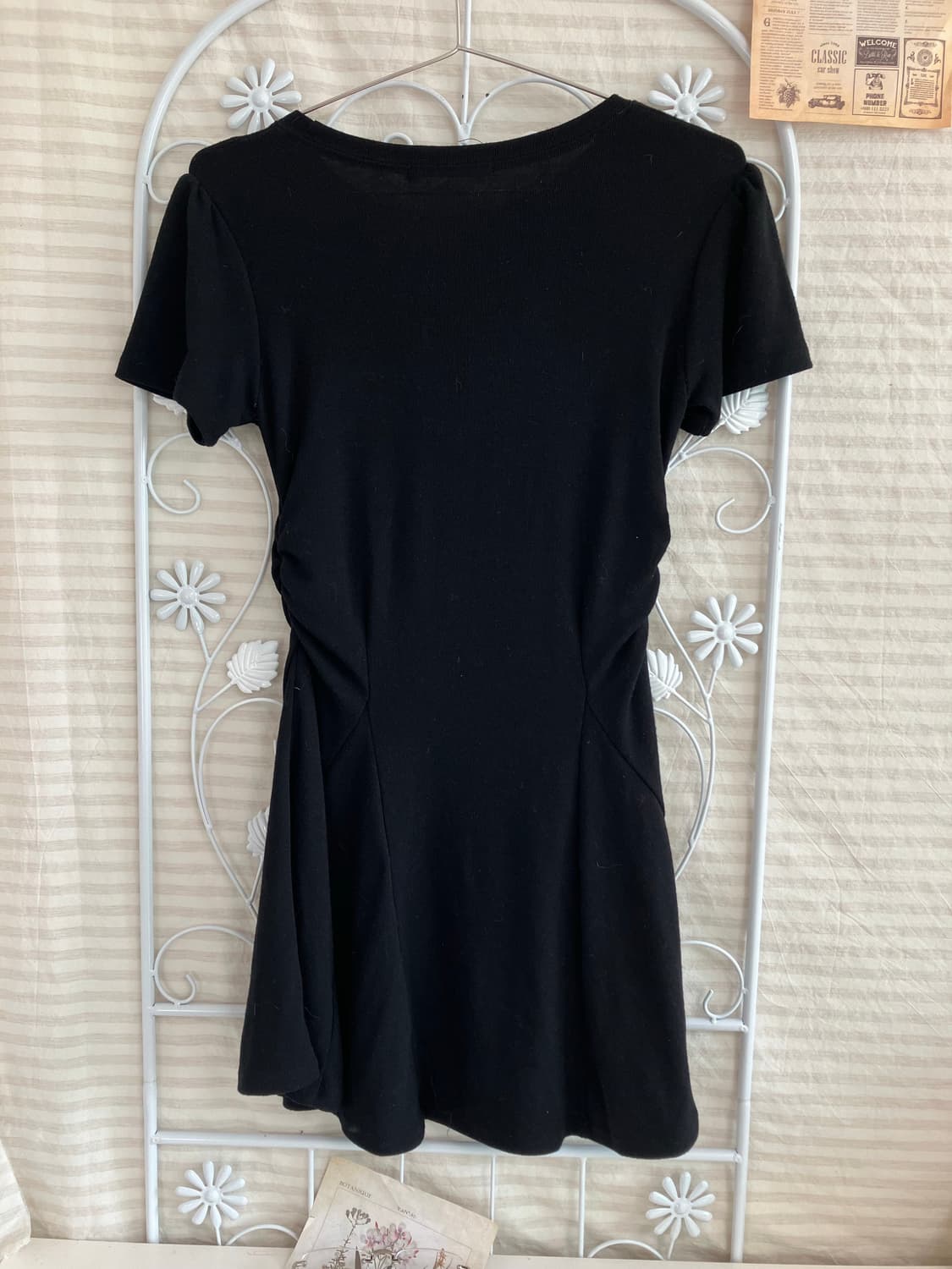 빈티지 블랙 셔링 원피스 884 y2k 스트릿 모리 갸루 일본빈티지 펑키 상품이미지2