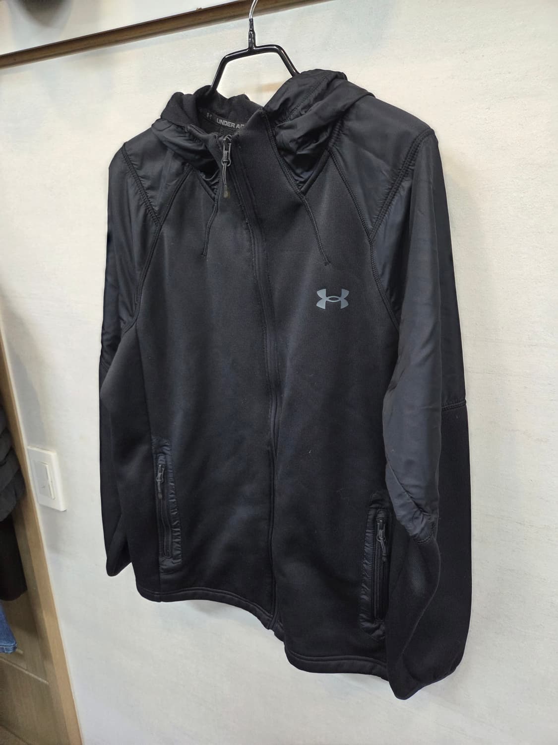언더아머 에센셜 스웨킷 안감기모 후드져지 집업 xl 상품이미지4