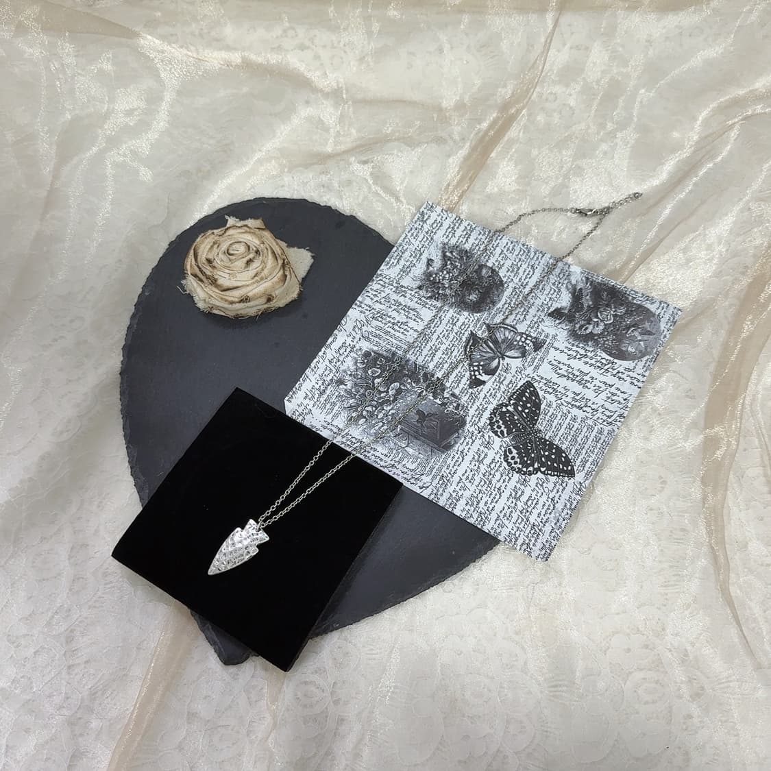 빈티지 해머링 목걸이 상품이미지2