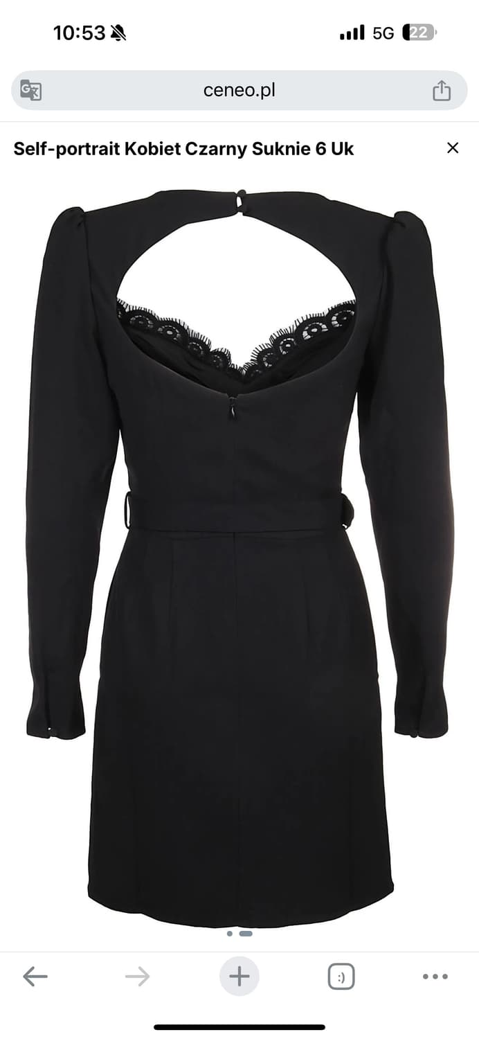 셀프포트레이트 Sweetheart Crepe Mini Dress BLK 상품이미지10