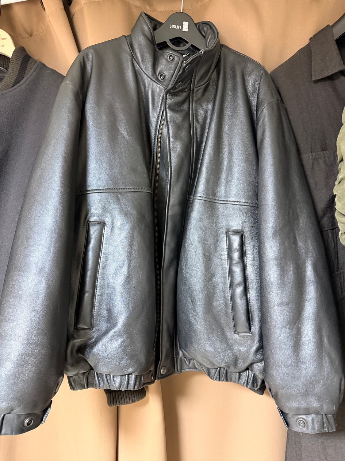 와코마리아 레더 패딩 상품이미지1