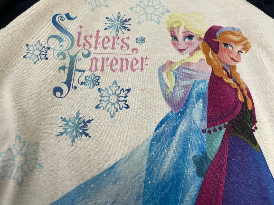 디즈니 엘사 x 안나 포트레이트 래글런 티셔츠 J03509 상품이미지3