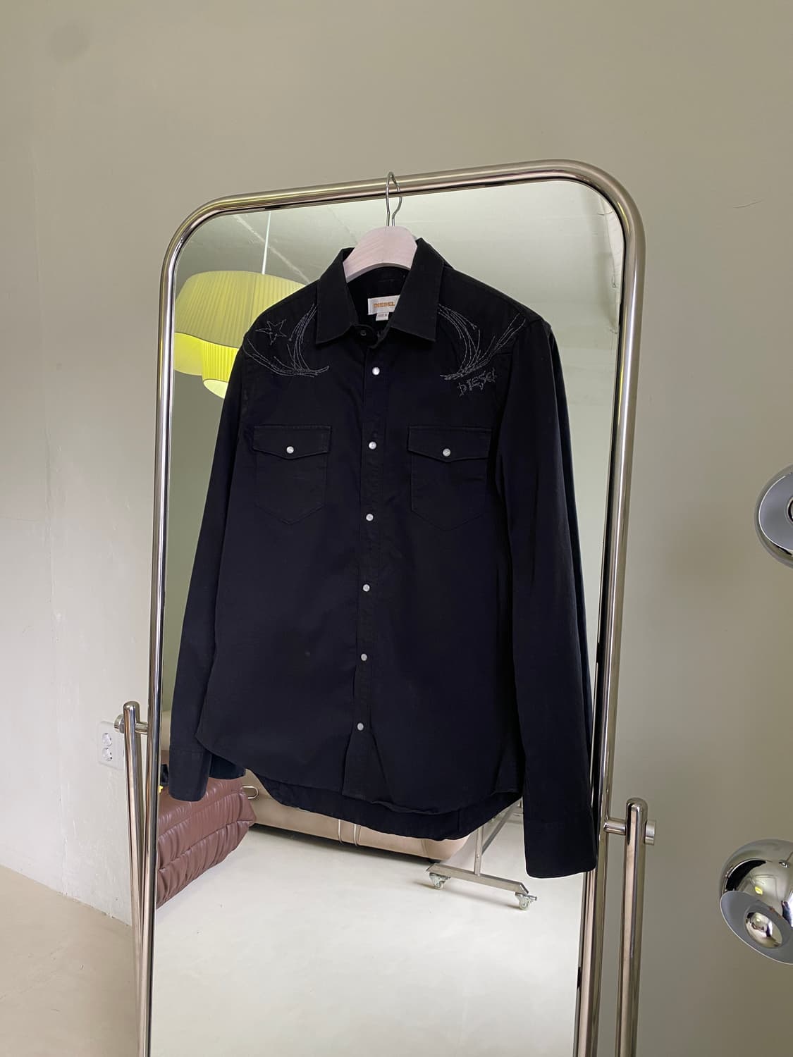 디젤 웨스턴 자수 셔츠 상품이미지5