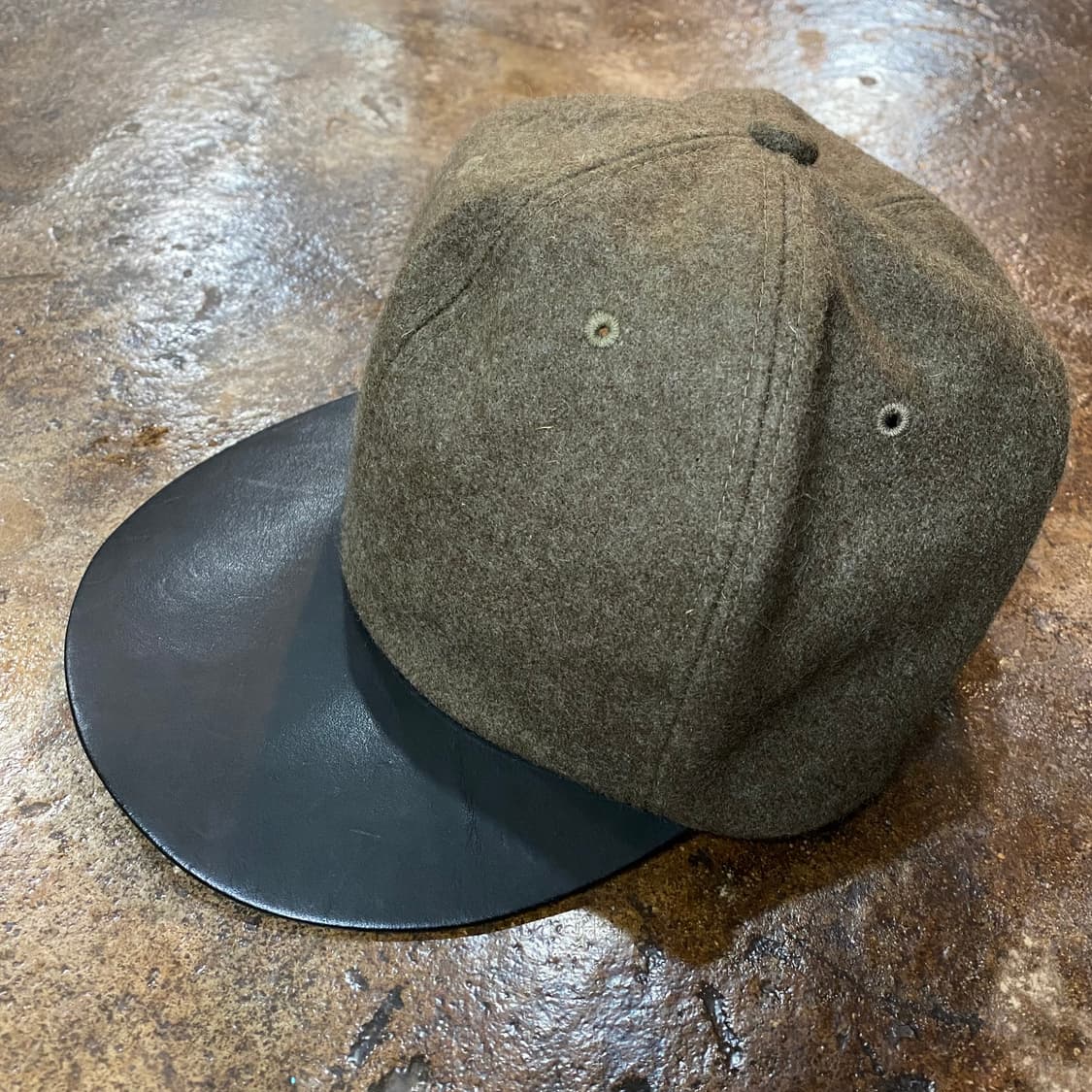 키지마타카유키 울/가죽 캡 상품이미지2