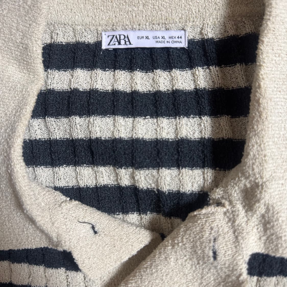 자라 스트라이프 반팔 니트 상품이미지3