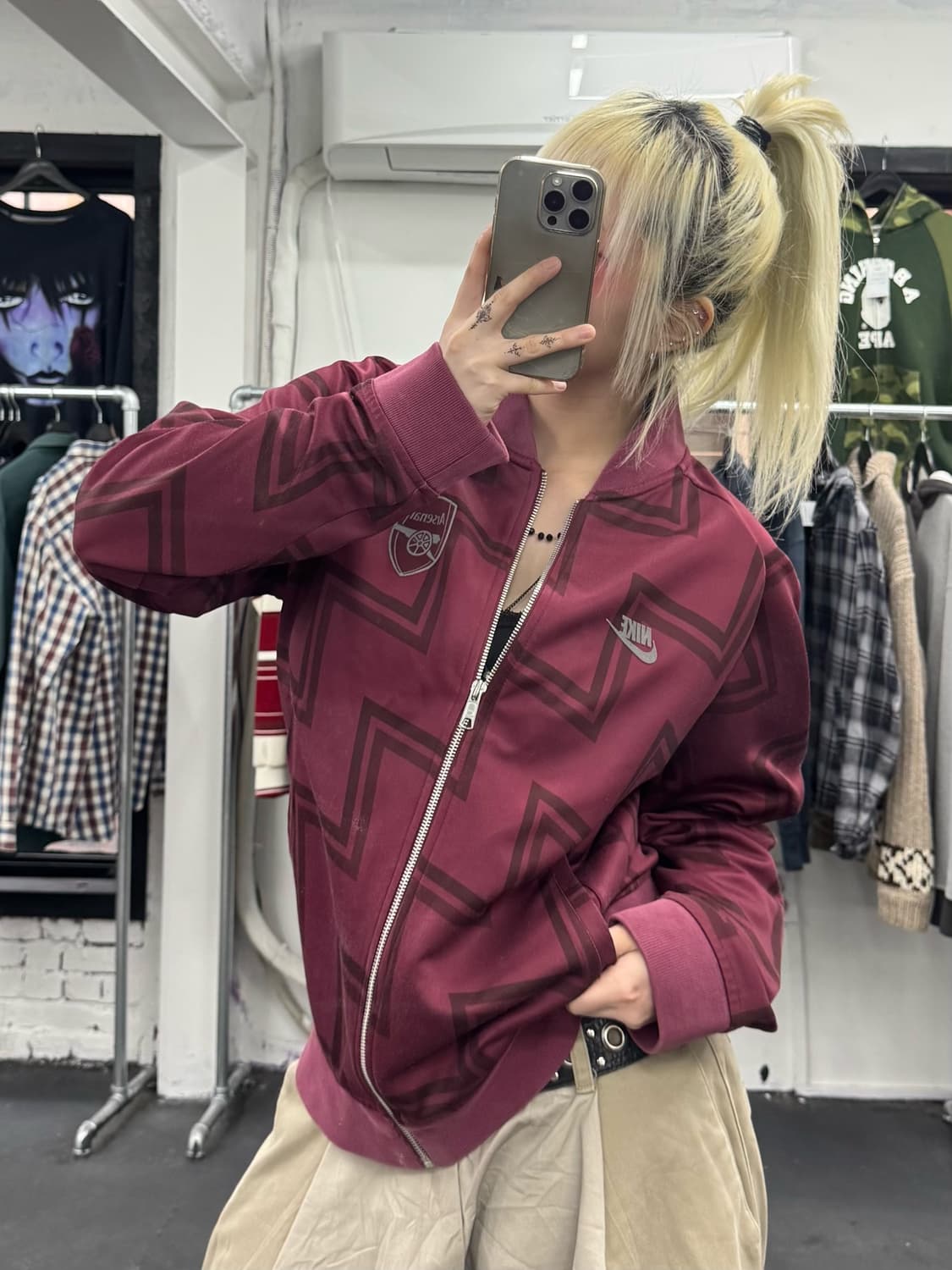 나이키 아스날 버건디 져지 상품이미지4