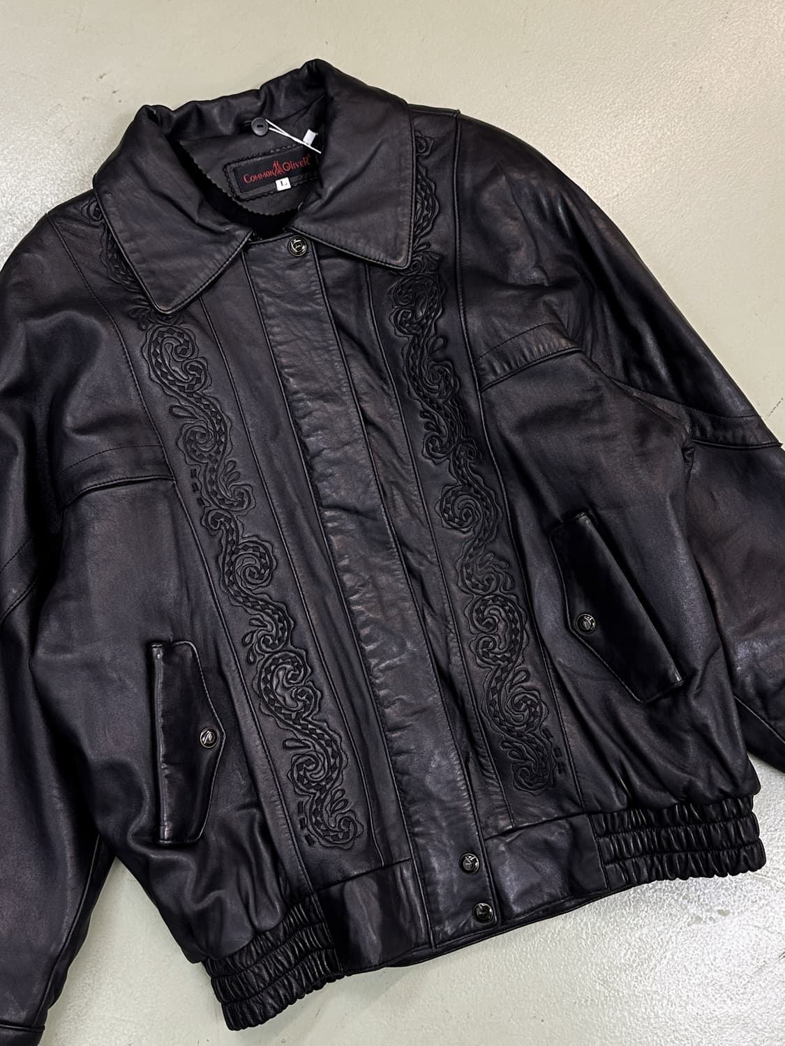 커먼 올리버 90's 잉카 트라이벌 레더 자켓 상품이미지2