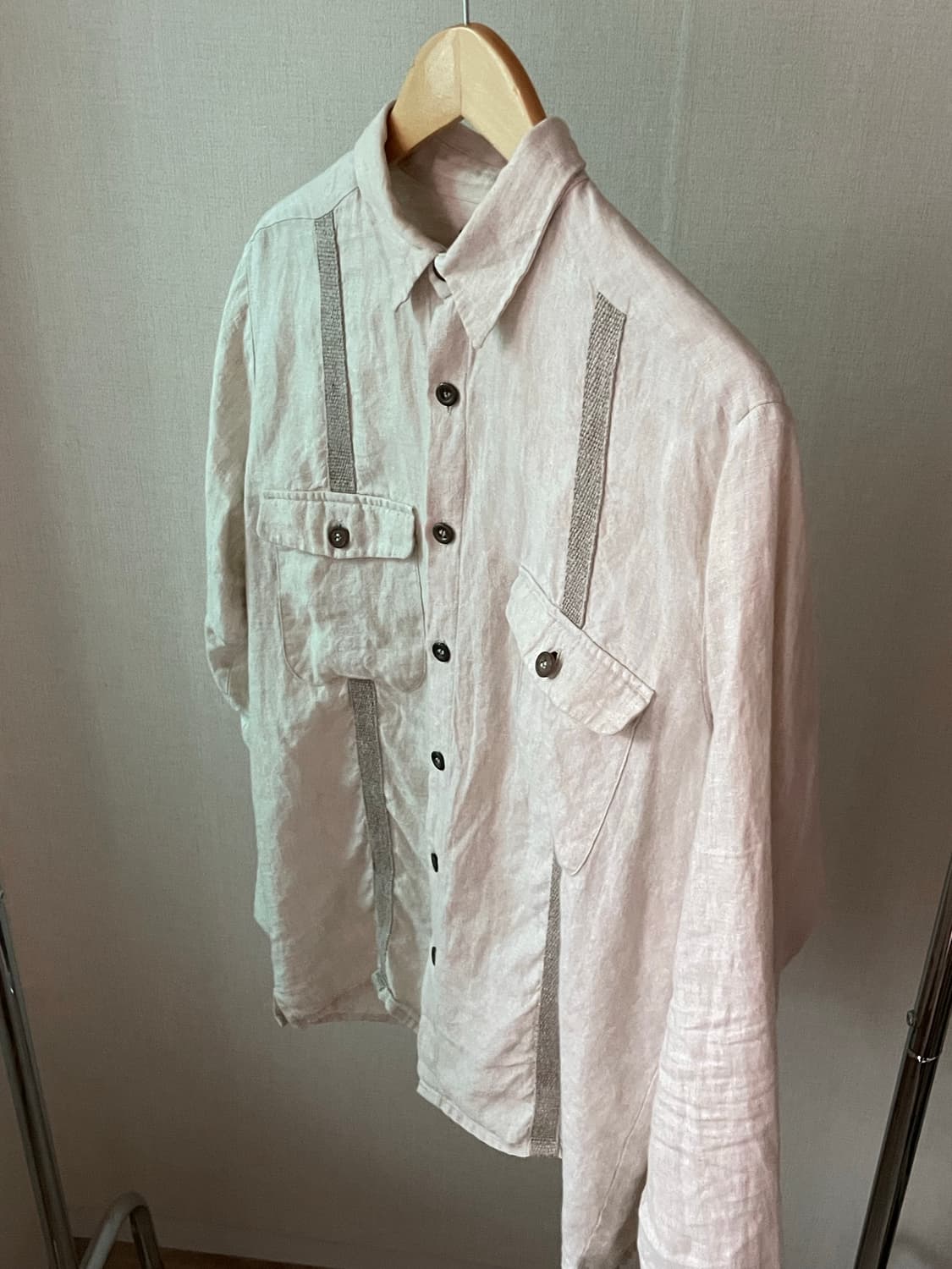 FRANK LEDER 린넨 셔츠 Made in Germany 상품이미지3