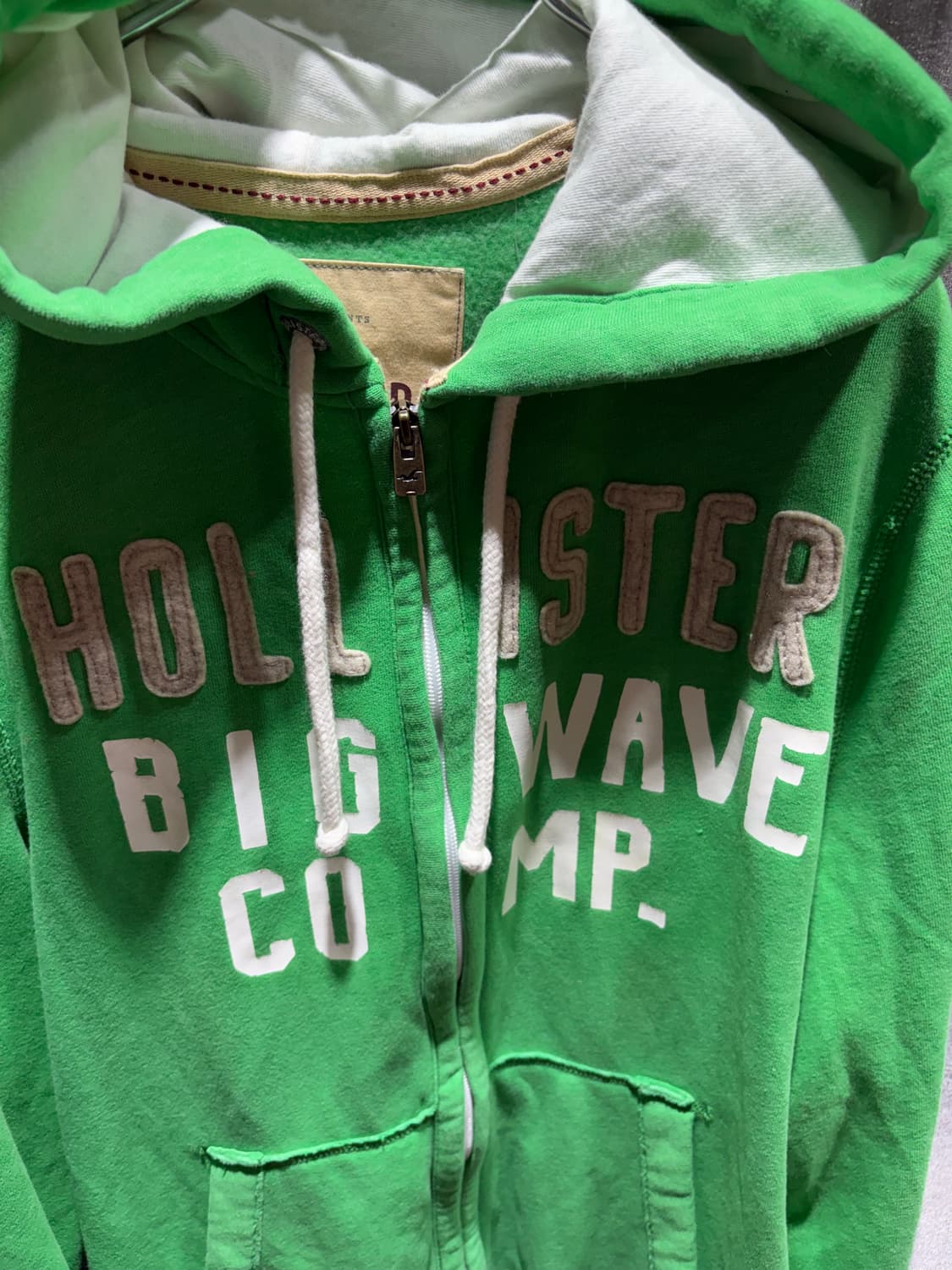 (새상품) L HOLLISTER 홀리스터 1922 그린 후드집업 상품이미지4