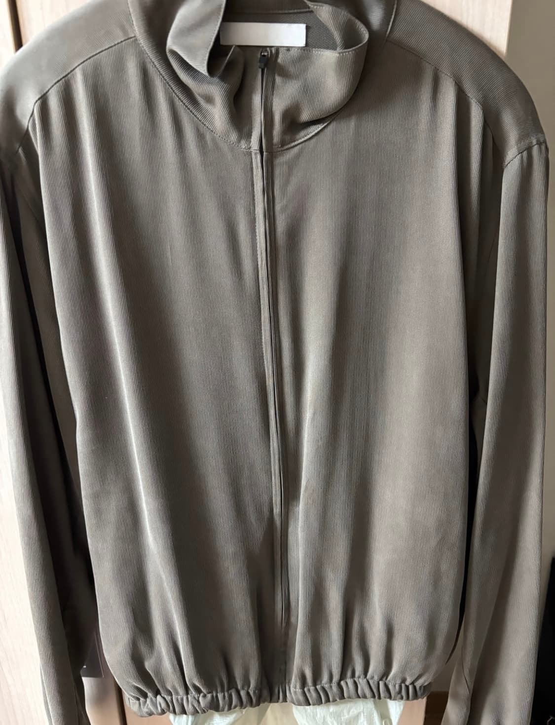 Tailored cupra zip-up (brown) 상품이미지3