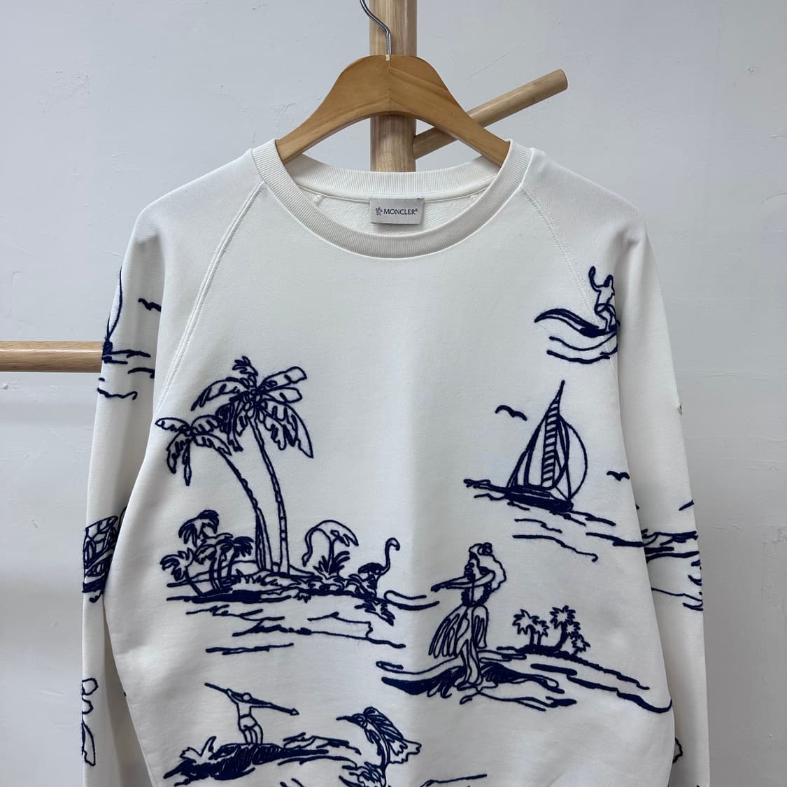 MONCLER 몽클레어 자수 맨투맨 스웻셔츠 100(XL) J26 상품이미지2