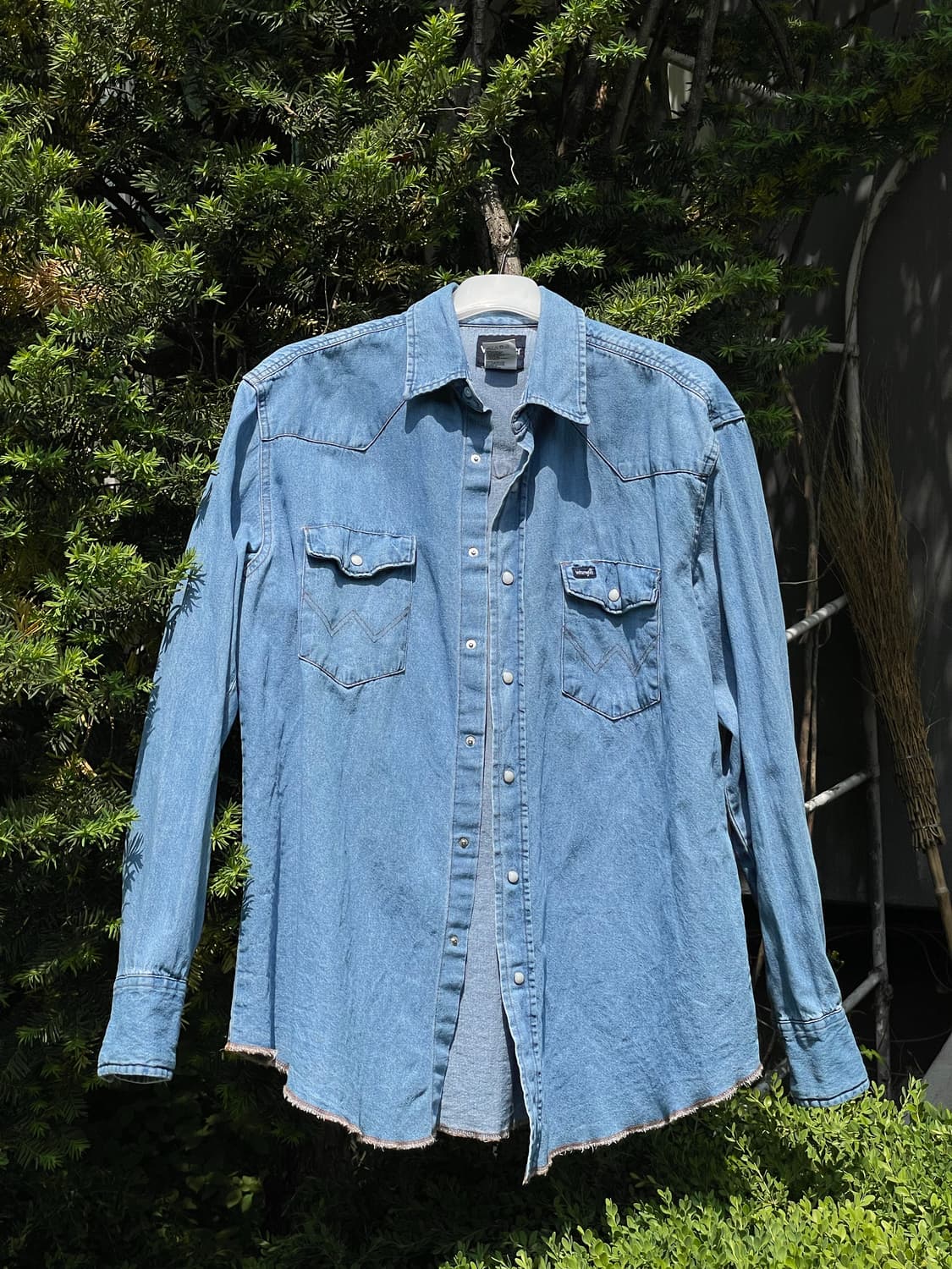 빈티지 랭글러 웨스턴 데님셔츠 xl 상품이미지5
