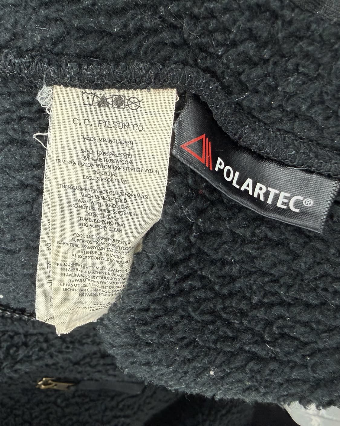 필슨 FILSON 블랙 쉐르파 플리스 후리스 자켓 상품이미지6