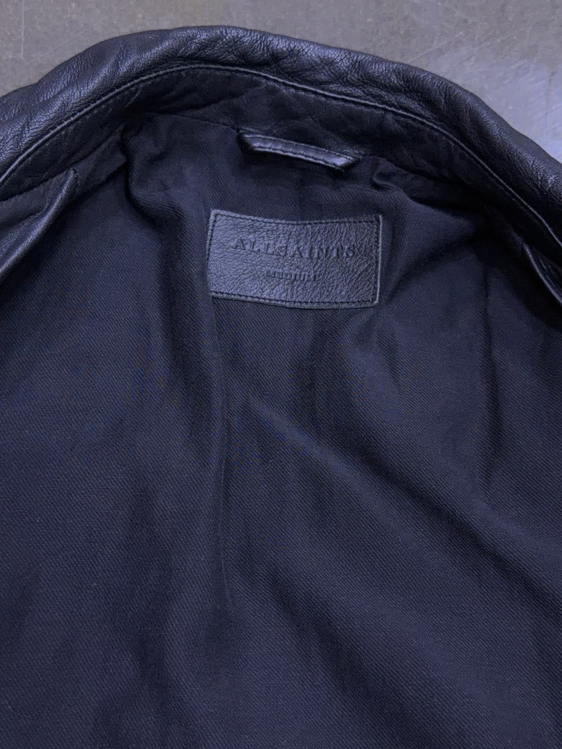 올세인츠 로울리 레더 바이커 염소 가죽자켓 M 상품이미지9