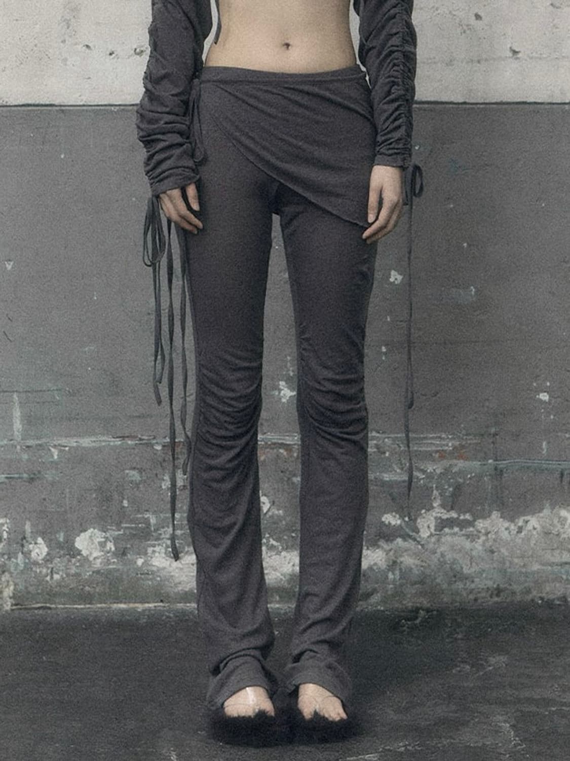 보헤미안서울 knee shirring wrap skirt pants 상품이미지2