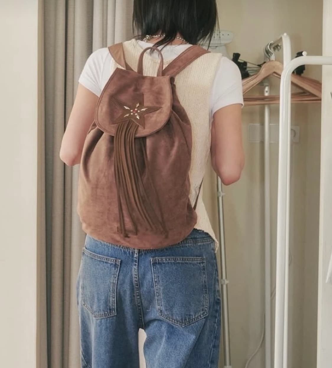 플리즈 프로젝트 웨스턴 스웨이드 백팩 상품이미지2