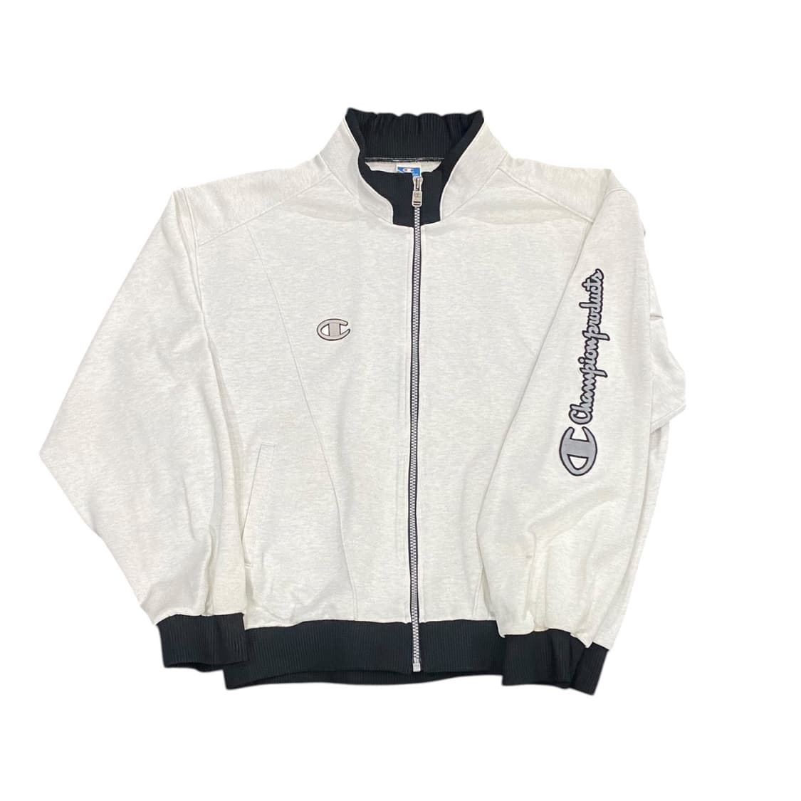 Champion 로고 레터링 디테일 배색 집업 상품이미지2