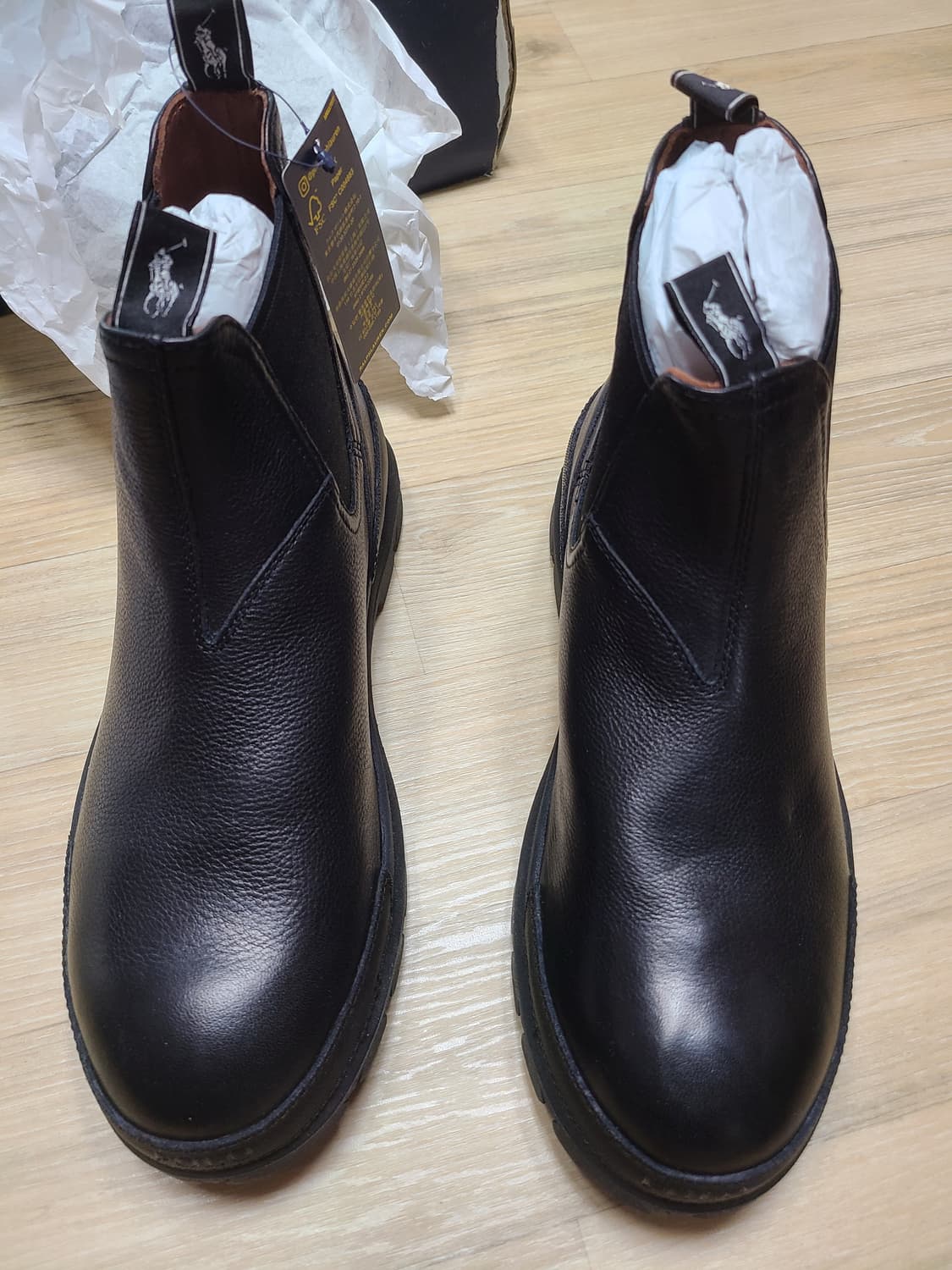 [정품/새상품] [280] 폴로 랄프로렌 블랙 첼시 부츠 상품이미지6
