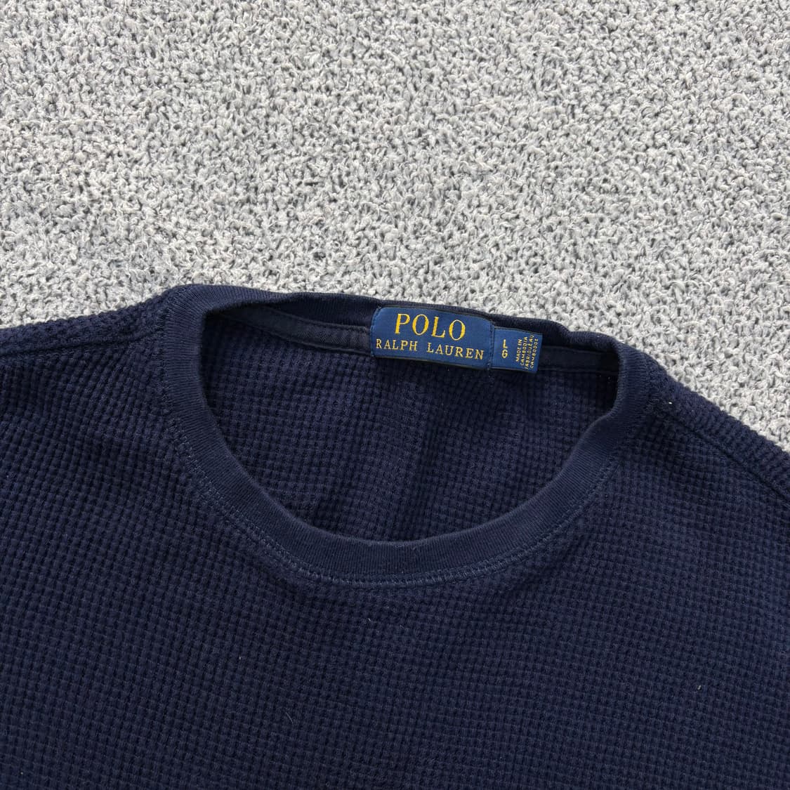 L 폴로 랄프로렌 와플 롱 슬리브 0316J 상품이미지2