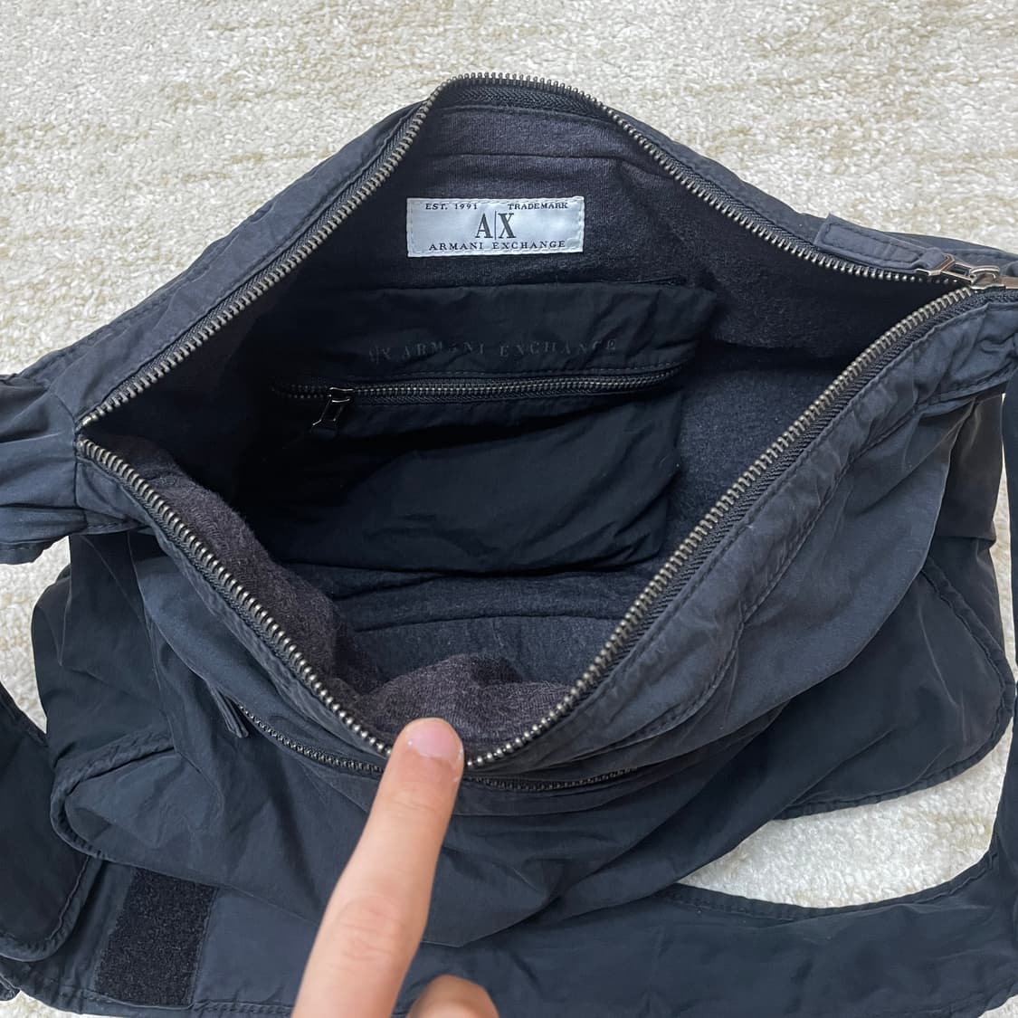 알마니 익스체인지 A/X 고프코어 메신저, 크로스백    상품이미지4