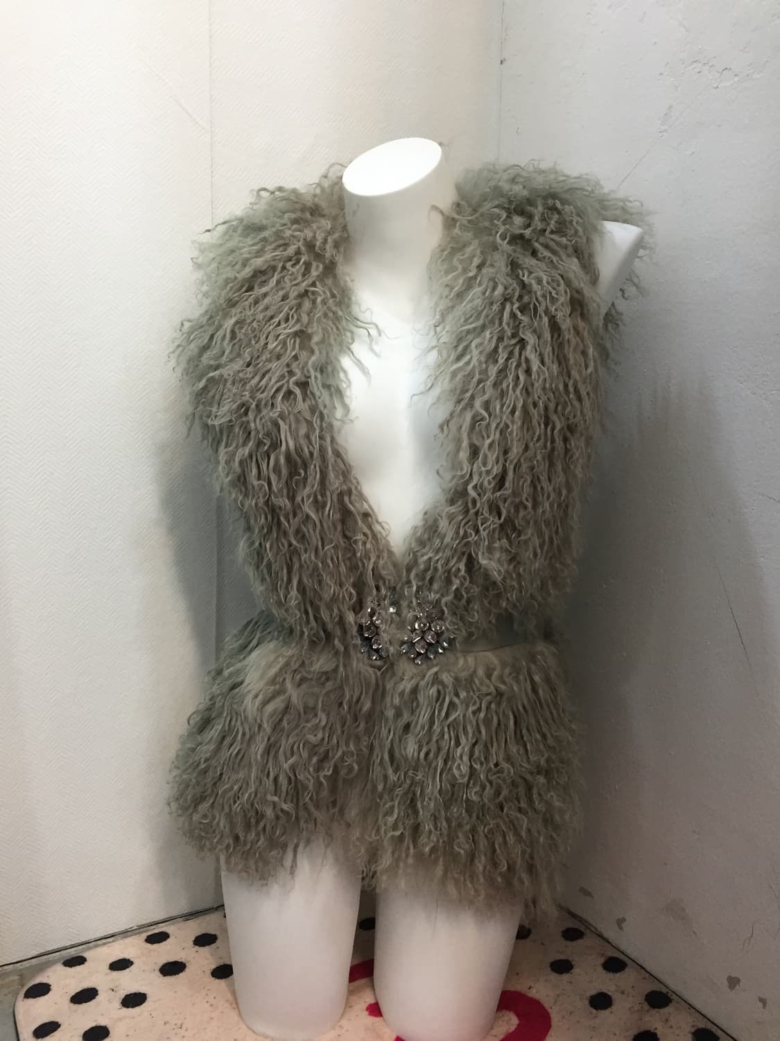 빈티지 그런지페어리 양털 조끼 상품이미지1