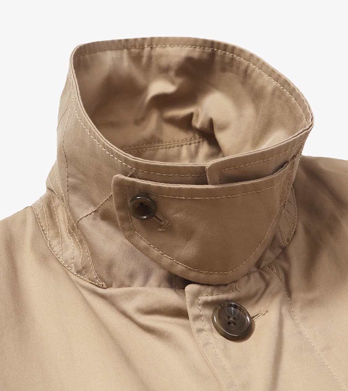 BEAMS - CHAMBRAY BAL COLLAR COAT 상품이미지5