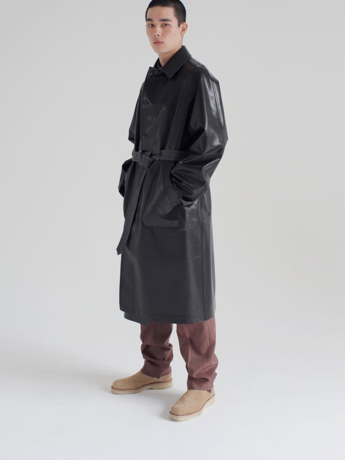 오라리 라미네이트 리버시블 코트 4 상품이미지2