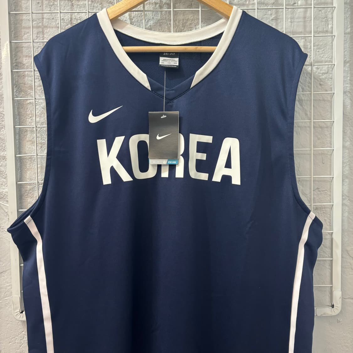 나이키 국대 베스킷볼 네이비 슬리브리스 2XL 상품이미지3