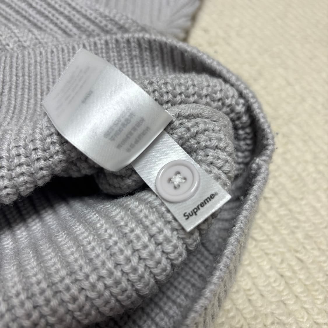 Supreme 슈프림 23fw 스몰 박스 폴로 니트 스웨터 그레이 L 상품이미지10