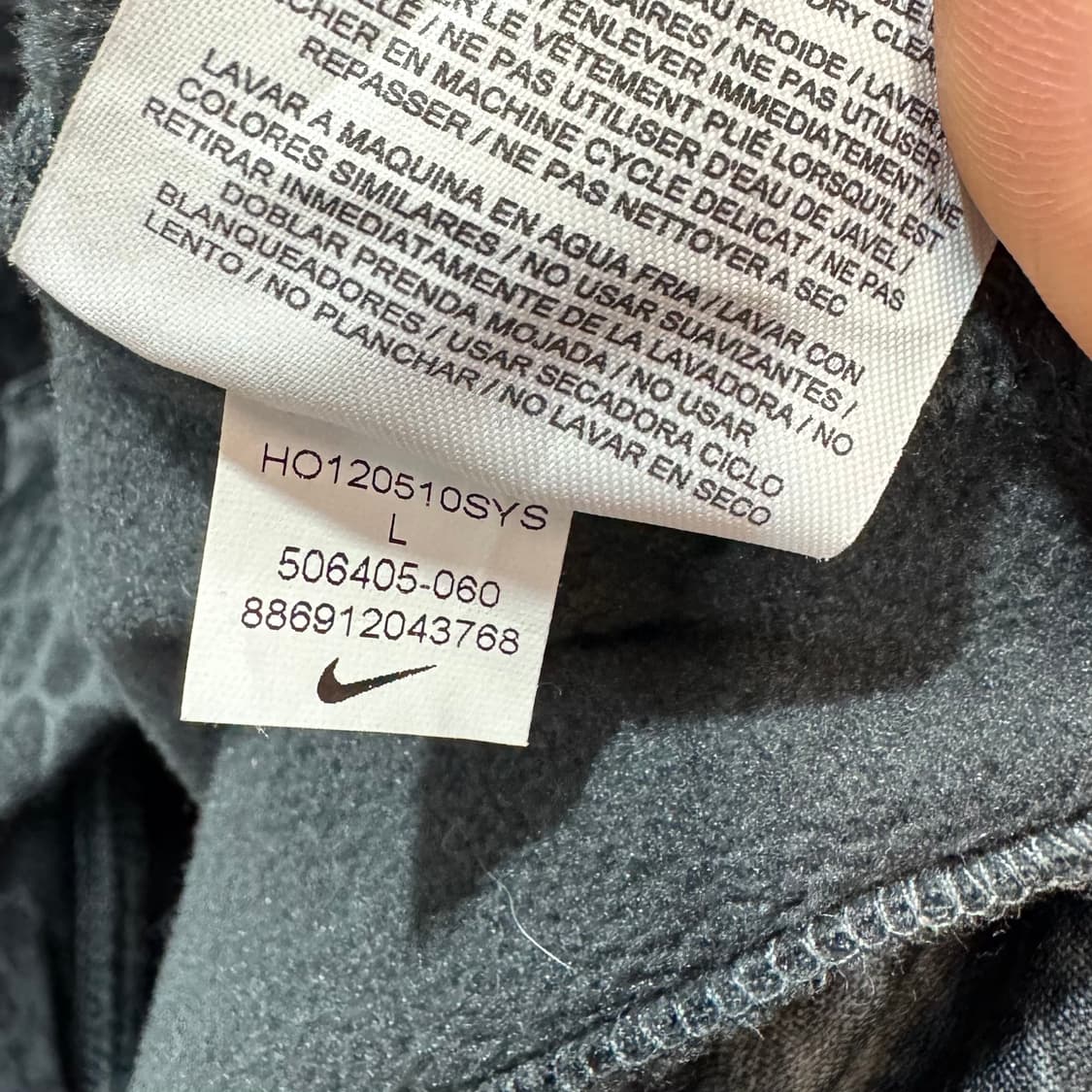 나이키 써마핏 후드 집업 (L)   상품이미지6