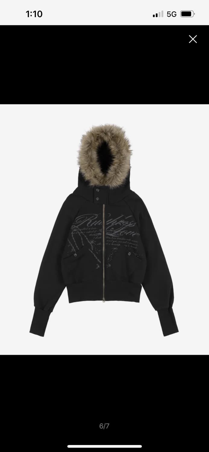 팬시클럽 퍼 후드집업 상품이미지3