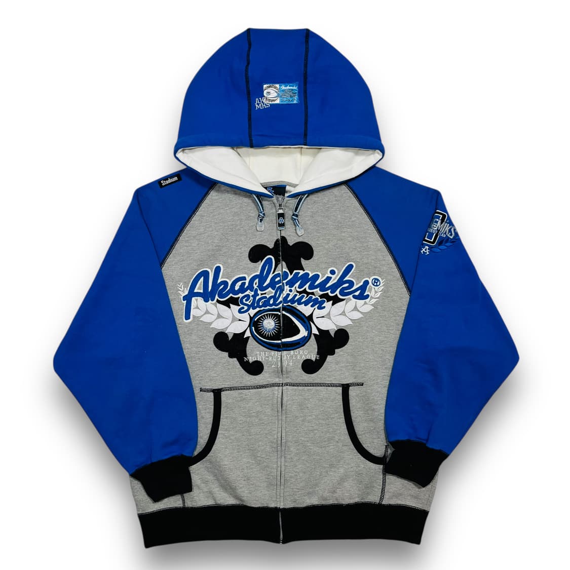 아카데믹스 올드스쿨 힙합 00s 아이즈 로고 후디 집업 상품이미지2
