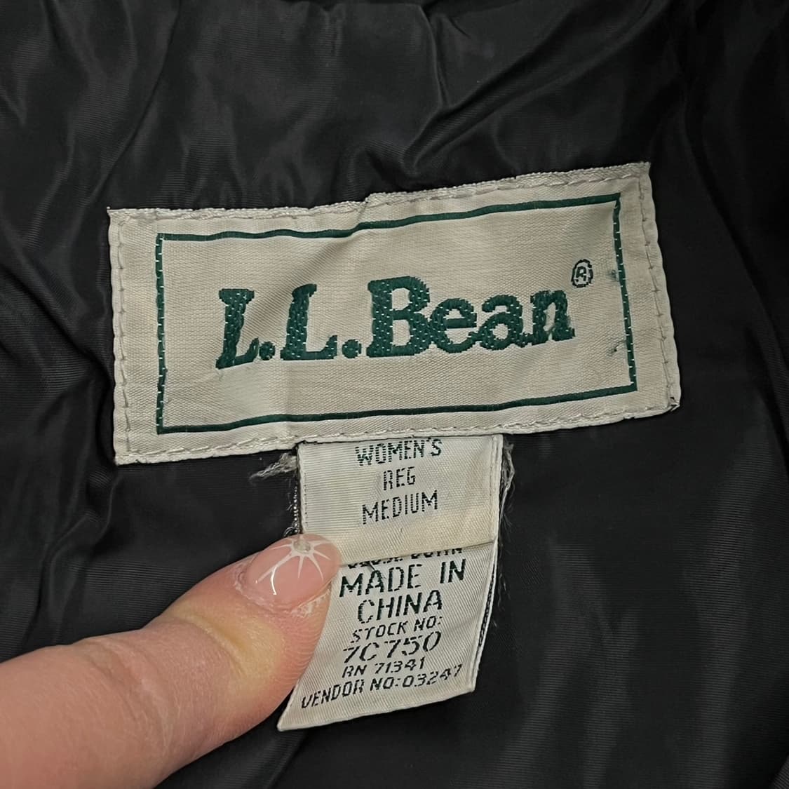 [정품/M] 엘엘빈 LL BEAN 블랙 패딩 점퍼 b10 상품이미지5