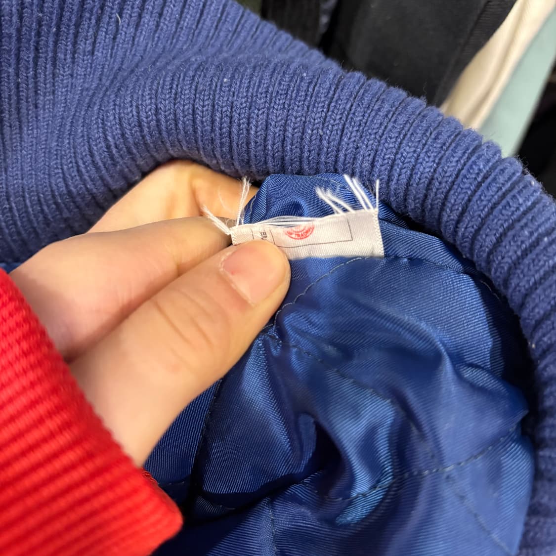 마자 플라바 블루 빅로고 울 스타디움 바시티 자켓 상품이미지8