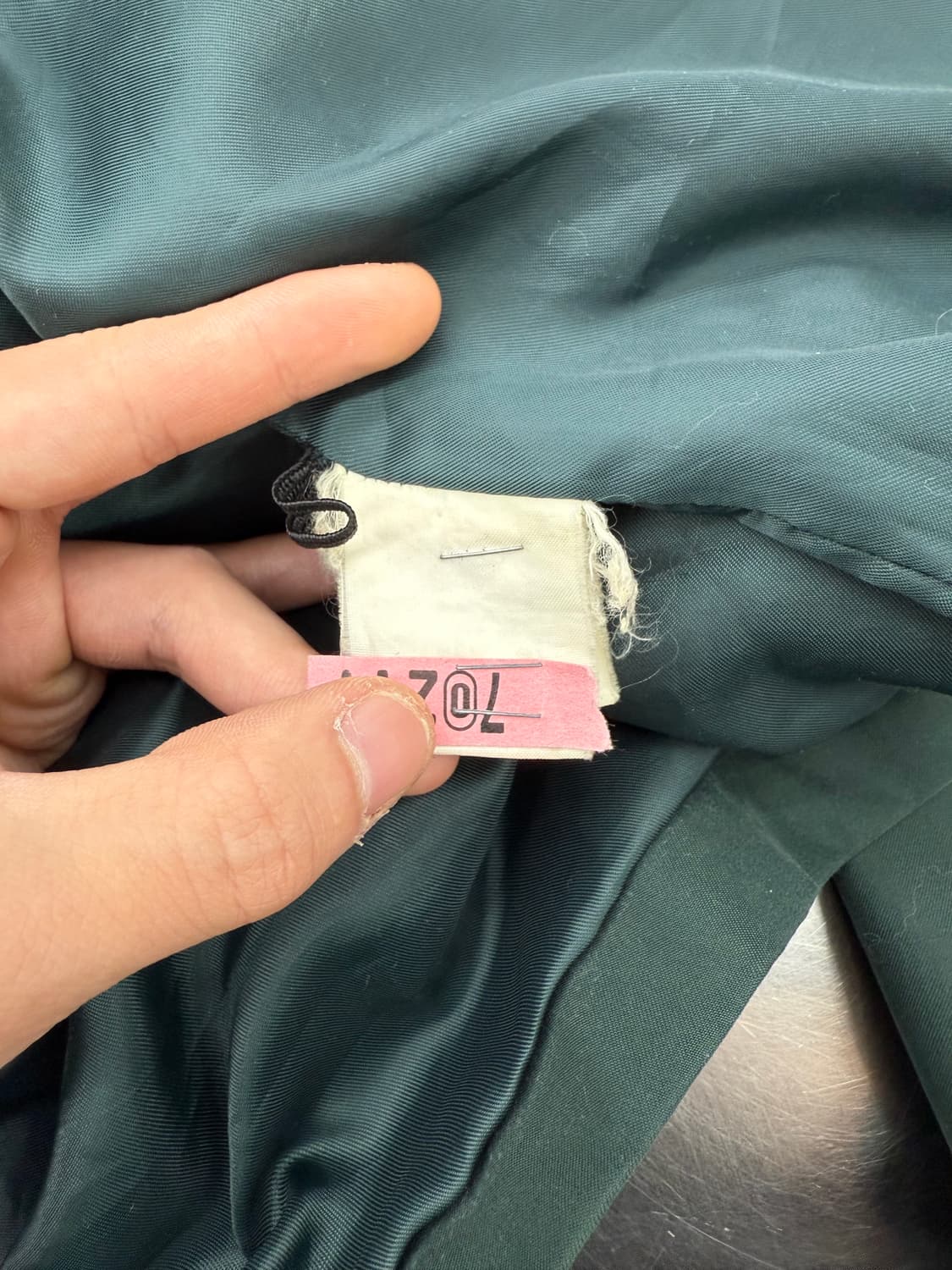 이브 생로랑 그린 로고 자수 해링턴 폴리쉘 자켓 상품이미지8