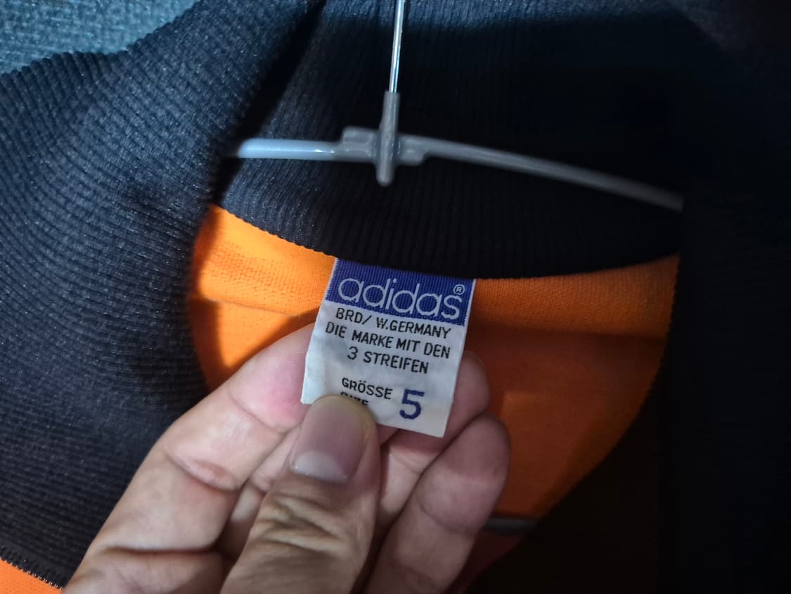 80's 아디다스 빈티지 서독제 고마츠 나나 져지 오렌지 상품이미지2