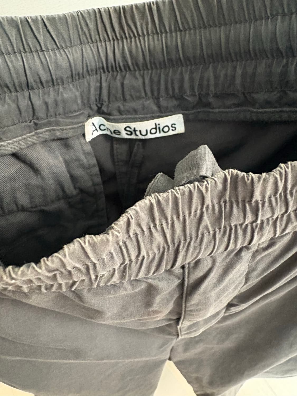 아크네 스튜디오 코튼 밴딩 와이드 팬츠 상품이미지2