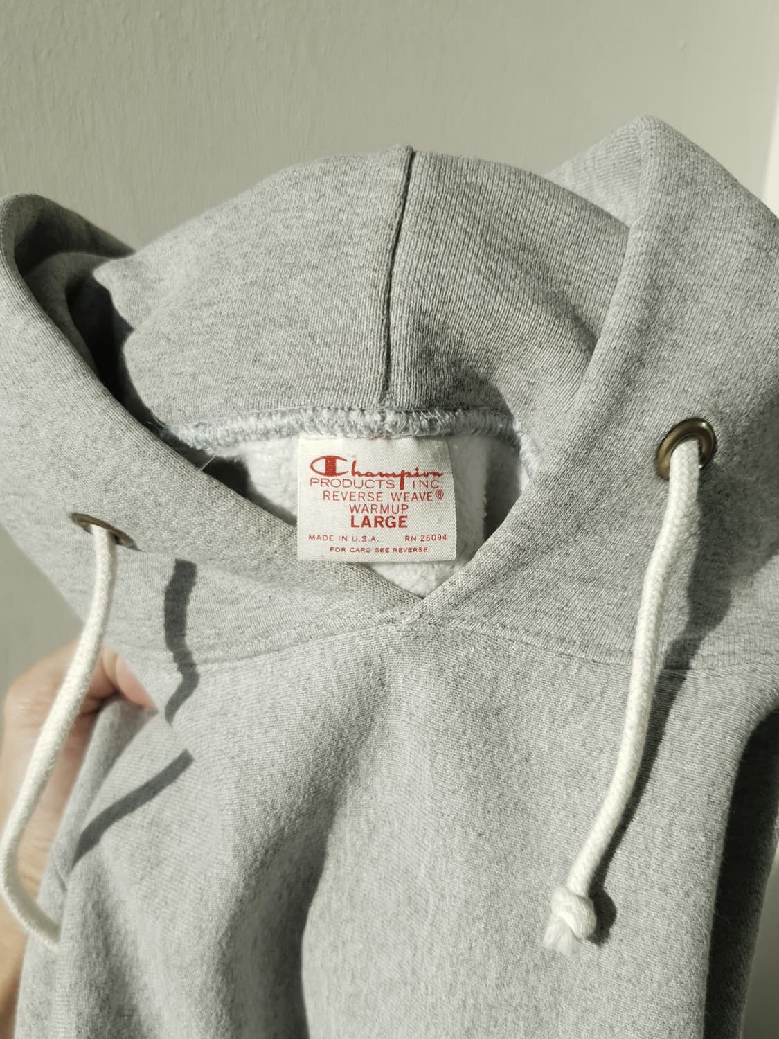 Champion red tag reverse weave hoodie 상품이미지4
