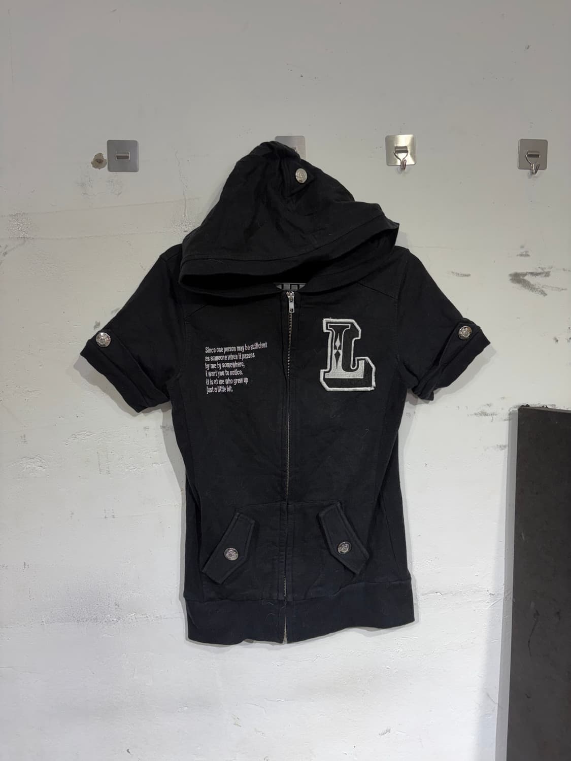 리즈리사 히메 갸루 딱붙 후드 집업 하프 져지 상품이미지6