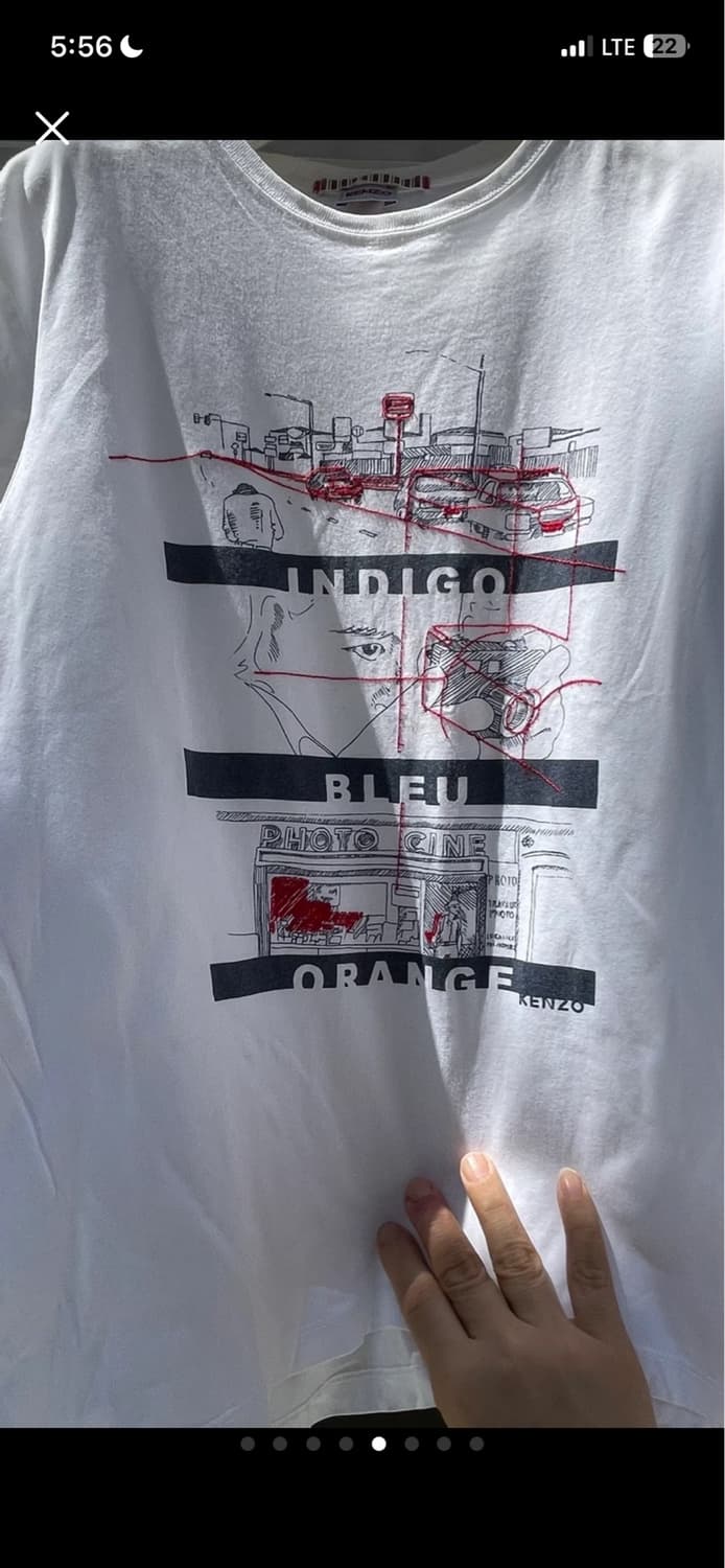 [KENZO] Cinema Sketch Graphic T-Shirt Wh 상품이미지4