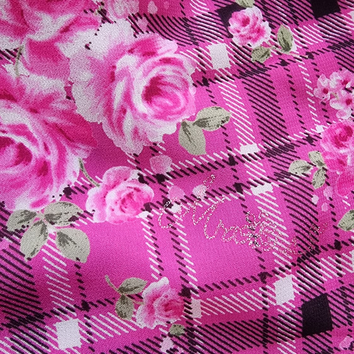 Sugar Gloss 핑크 로즈 체크 캐미솔 원피스 (MARS ) 상품이미지3