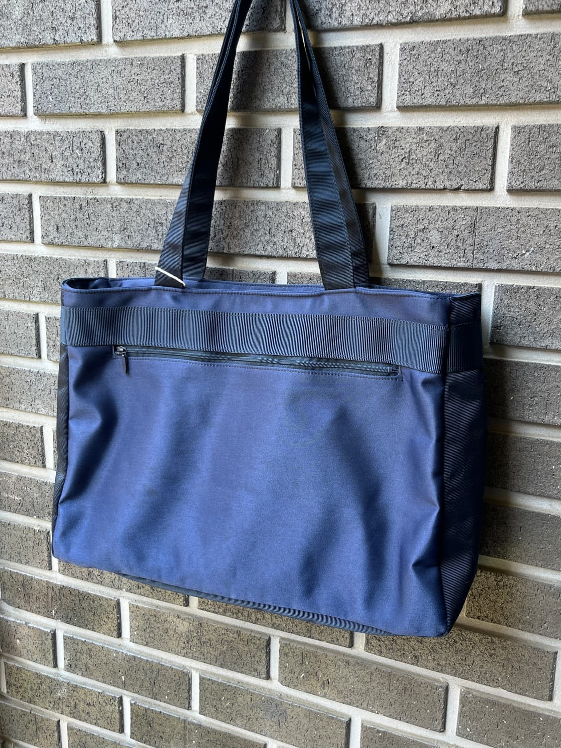 90s Courreges 꾸레쥬 나일론 쇼퍼백 네이비 상품이미지10